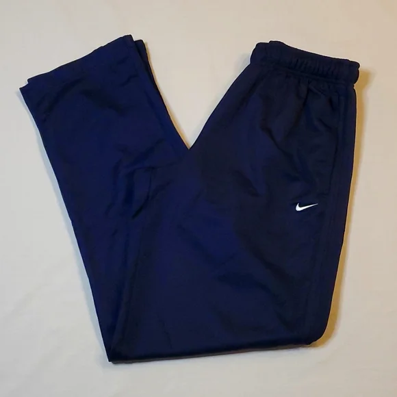 Navy blue track pants nike discount
